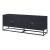 Comodă TV Janakkala din oțel, 153x35x55 cm, neagră, [en.casa]