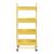 Cărucior de bucătărie cu 4 niveluri și roți, galben, Pyhäntä
