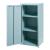 Dulap metalic albastru cu 1 ușă și 2 rafturi reglabile, 88 cm