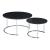 Couchtisch Christchurch 2er Set Schwarz/Chromfarben [en.casa]