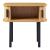 Beistelltisch Tvedestrand 48x30x45 cm Holzfarben/Schwarz [en.casa]