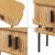 Beistelltisch Tvedestrand 48x30x45 cm Holzfarben/Schwarz [en.casa]