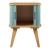 Noptieră / măsuță laterală din bambus albastră 58,5x45x45 cm