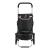 Troller de cumpărături pliabil cu roți pentru scări, negru, 41 L