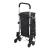 Troller de cumpărături pliabil cu roți pentru scări, negru, 41 L