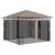 Pavilion cu plasă anti-țânțari, gri taupe, 3x3x2,73 m, 180 g/m² GartenMobel Dekor