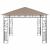 Pavilion cu plasă anti-țânțari, gri taupe, 3x3x2,73 m, 180 g/m² GartenMobel Dekor