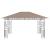 Pavilion cu plasă anti-țânțari, gri taupe, 4x3x2,73 m, 180 g/m² GartenMobel Dekor