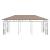 Pavilion cu plasă anti-țânțari, gri taupe, 6x3x2,73 m, 180 g/m² GartenMobel Dekor