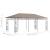 Pavilion cu plasă anti-țânțari, gri taupe, 6x3x2,73 m, 180 g/m² GartenMobel Dekor
