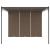Pavilion de grădină cu perdea laterală, gri taupe, 3x3x2,25 m GartenMobel Dekor