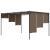 Pavilion de grădină cu perdea laterală, gri taupe, 4x3x2,25 m GartenMobel Dekor