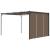 Pavilion de grădină cu perdea laterală, gri taupe, 4x3x2,25 m GartenMobel Dekor