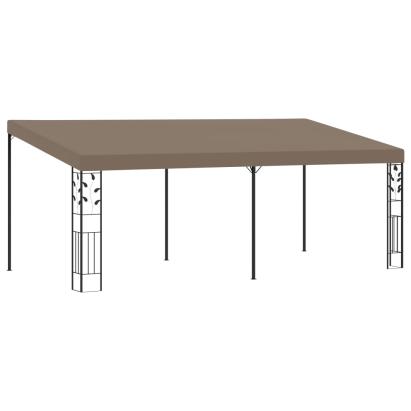 Pavilion montat de perete, gri taupe, 6 x 3 x 2,5 m GartenMobel Dekor