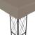 Pavilion, gri taupe, 6 x 3 m, material textil GartenMobel Dekor