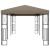 Pavilion, gri taupe, 6 x 3 m, material textil GartenMobel Dekor