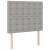 Tăblie de pat cu LED, gri deschis, 80x5x118/128 cm, textil GartenMobel Dekor
