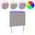 Tăblie de pat cu LED, gri deschis, 80x5x118/128 cm, textil GartenMobel Dekor