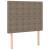 Tăblie de pat cu LED, gri taupe, 80x5x118/128 cm, textil GartenMobel Dekor