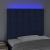 Tăblie de pat cu LED, albastru, 90x5x118/128 cm, textil  GartenMobel Dekor