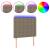 Tăblie de pat cu LED, gri taupe, 100x5x118/128 cm, textil GartenMobel Dekor