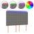 Tăblie de pat cu LED, gri închis, 144x5x118/128 cm, textil GartenMobel Dekor