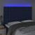 Tăblie de pat cu LED, albastru, 144x5x118/128 cm, textil GartenMobel Dekor
