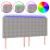 Tăblie de pat cu LED, gri deschis, 160x5x118/128 cm, textil GartenMobel Dekor