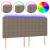 Tăblie de pat cu LED, gri taupe, 160x5x118/128 cm, textil GartenMobel Dekor