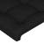 Tăblie de pat cu LED, negru, 180x5x118/128 cm, textil GartenMobel Dekor