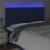 Tăblie de pat cu LED, albastru, 180x5x118/128 cm, textil GartenMobel Dekor