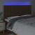 Tăblie de pat cu LED, maro închis, 200x5x118/128 cm, textil GartenMobel Dekor