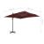 Umbrelă în consolă cu stâlp din aluminiu, bordo, 400x300 cm GartenMobel Dekor