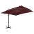 Umbrelă în consolă cu stâlp din aluminiu, bordo, 400x300 cm GartenMobel Dekor