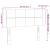Tăblie de pat cu LED, negru, 83x16x78/88 cm, textil GartenMobel Dekor
