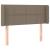 Tăblie de pat cu LED, gri taupe, 83x16x78/88 cm, textil GartenMobel Dekor