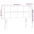 Tăblie de pat cu LED, crem, 83x16x78/88 cm, textil GartenMobel Dekor