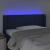 Tăblie de pat cu LED, albastru, 83x16x78/88 cm, textil GartenMobel Dekor