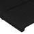 Tăblie de pat cu LED, negru, 93x16x78/88 cm, textil GartenMobel Dekor
