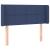 Tăblie de pat cu LED, albastru, 93x16x78/88 cm, textil GartenMobel Dekor