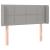 Tăblie de pat cu LED, gri deschis, 103x16x78/88 cm, textil GartenMobel Dekor