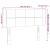 Tăblie de pat cu LED, crem, 103x16x78/88 cm, textil GartenMobel Dekor