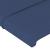 Tăblie de pat cu LED, albastru, 103x16x78/88 cm, textil GartenMobel Dekor