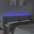 Tăblie de pat cu LED, gri deschis, 147x16x78/88 cm, textil GartenMobel Dekor