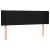 Tăblie de pat cu LED, negru, 147x16x78/88 cm, textil GartenMobel Dekor