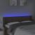 Tăblie de pat cu LED, gri taupe, 147x16x78/88 cm, textil GartenMobel Dekor