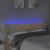 Tăblie de pat cu LED, crem, 147x16x78/88 cm material textil GartenMobel Dekor