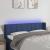 Tăblie de pat cu LED, albastru, 147x16x78/88 cm, textil GartenMobel Dekor
