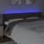 Tăblie de pat cu LED, maro închis, 183x16x78/88 cm, textil GartenMobel Dekor