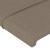 Tăblie de pat cu LED, gri taupe, 183x16x78/88 cm, textil GartenMobel Dekor